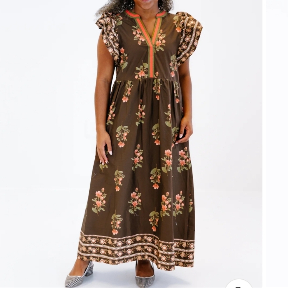 Gorgeous Floral Midi Dress-NWT - Picture 2 of 15